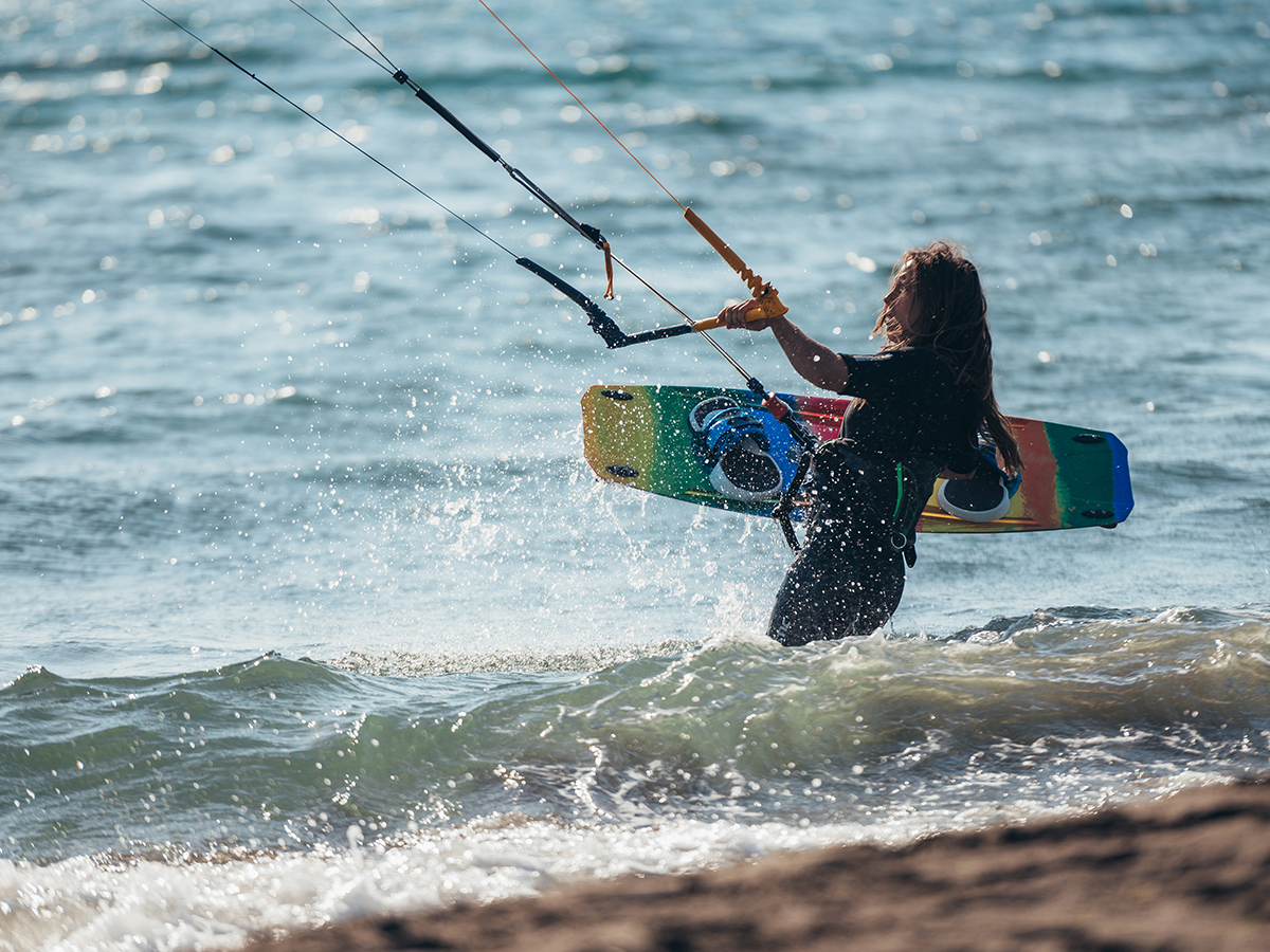 kitesurfing
